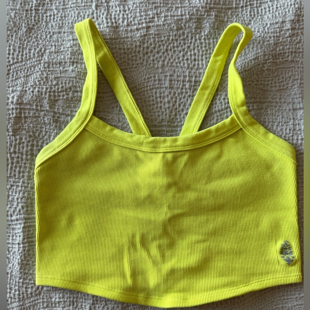 FP Movement by Free People Yellow Crop Top